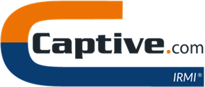 Blue and orange logo of Captive.com