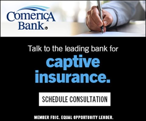 Advertisement - Comerica Bank - Talk to the Leading Bank for Captive Insurance - Schedule a Consultation