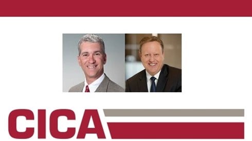 Captive Insurance Companies Association CICA logo and headshots of Joel Chansky and Steve McElhiney