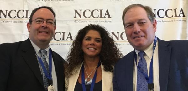 Group photo of the three panelist at the NCCIA 2018 conference