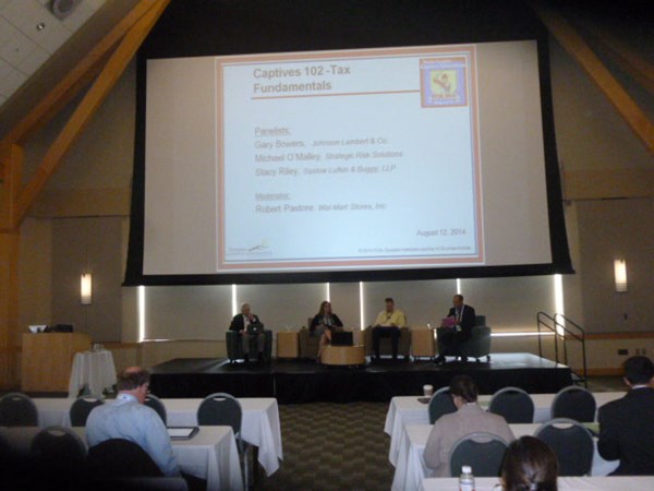 August 12, 2014 VCIA Conference overview photo of Captives 102 Tax Fundamentals presentation