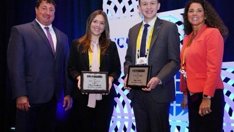 Saint Mary's University seniors Olivia Faulkner and Zane Smith received first-place honors in the 2022–2023 CICA College Student Essay Contest Captive Insurance Solutions for Today's Risk Management Challenges