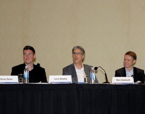 Three panelists at the Employee Benefits Panel Bermuda