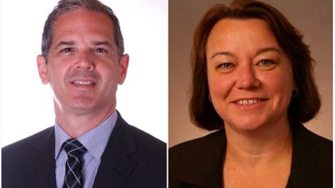 Chris Varin and Julie Boucher