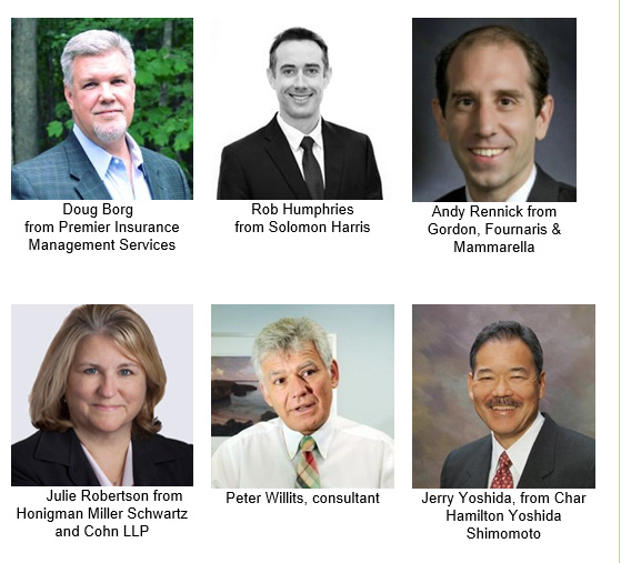 Headshots of the six new CICA faculty members against a white background