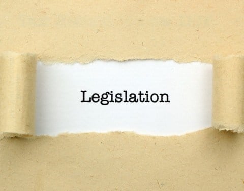 Torn Paper Exposing The Word Legislation