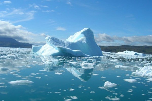 Iceberg Melting Into Ocean Climate Change