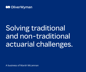 Advertisement - Oliver Wyman - Solving Traditional and Nontraditional Actuarial Challenges