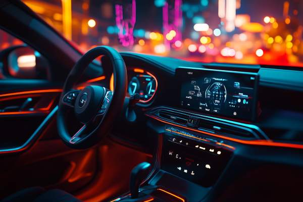 high-tech car dashboard