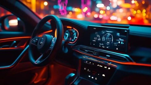 high-tech car dashboard