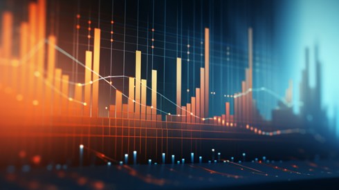 Digital bar graph showing mixed results