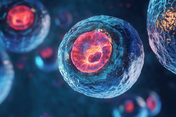 Closeup of a human cell