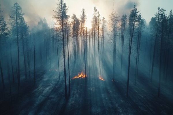 forest after a wildfire
