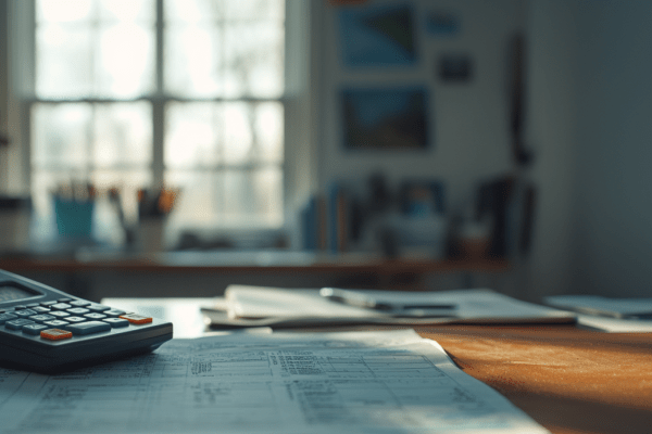 Calculator on top of financial charts