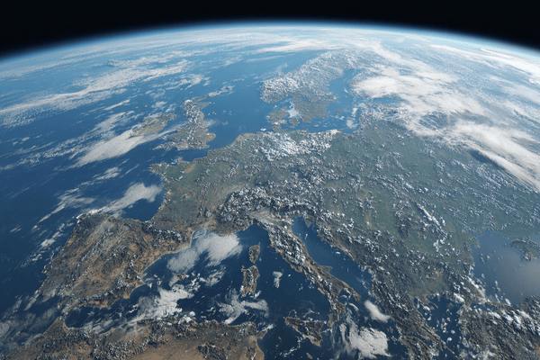 A view from space of Europe
