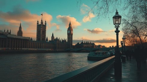 A view of the London Skyline from the Thames
