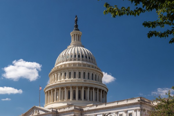 The US Capitol Dome in the day time