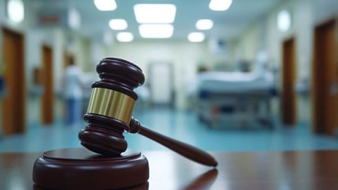 gavel in a hospital
