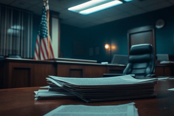 A stack of papers on a desk in Tax Court