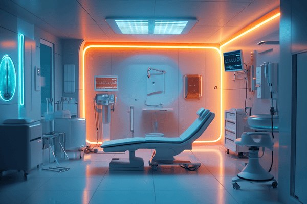 A dodctor's medical exam room of the future