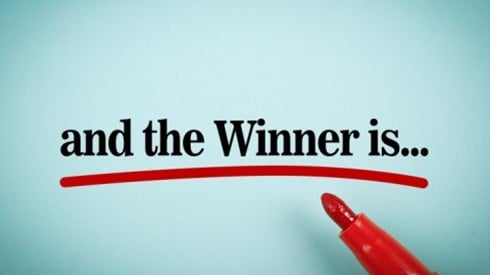 And the winner is... underlined in red marker