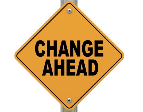 Change Ahead Road Sign