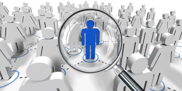 Job Search Candidate Amid Crowd