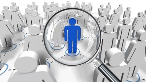 Job Search Candidate Amid Crowd