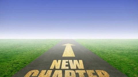 Road And Arrow To New Chapter