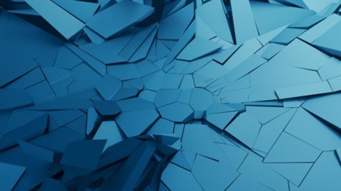 Shattered material
