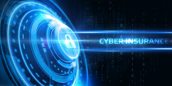 Combination Lock with Padlock on Front and the words Cyber Insurance