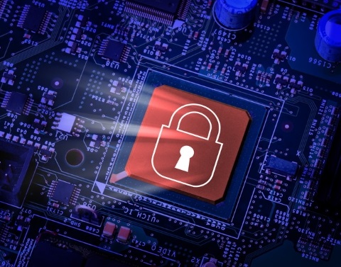 Secured electronic chip
