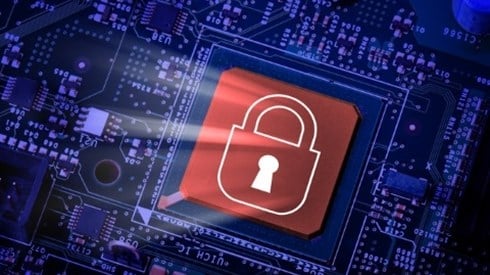 Secured electronic chip