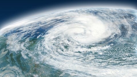 Hurricane from space