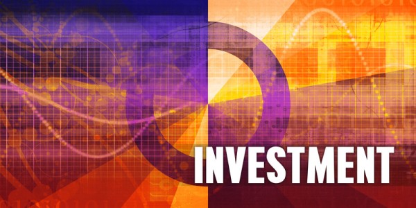 Investment graph showing rises and falls