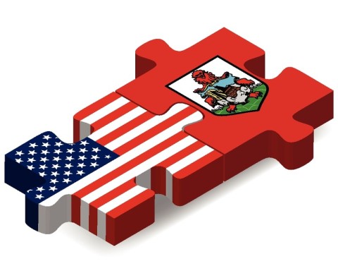 US and Bermuda puzzles pieces fit together