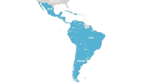 Map of Latin America