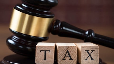 Gavel and tax blocks