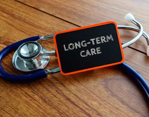 Stethoscope with the label Long-Term Care