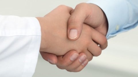Handshake Doctor Businessman