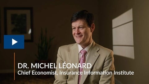 Michel Leonard, Chief Economist of Insurance Information Institute, at the 2025 Mid Rivers Risk Forum