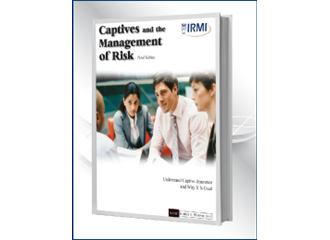 Captive and the Management of Risk book cover in white with picture of business professionals