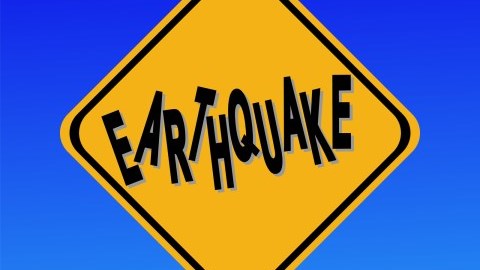 Earthquake Highway Sign