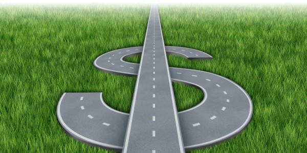 Road in shape of dollar sign