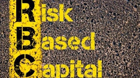 Accounting Business Acronym RBC Risk-Based Capital On Asphalt Road