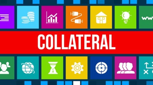 The word collateral in middle of a grid containing financial icons