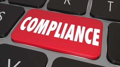 Compliance Red Computer Key